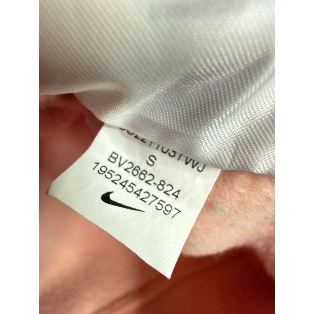 Nike Sportswear Club Fleece Crewneck Sweatshirt Peach BV2662-824 Womens Small - Picture 5 of 6